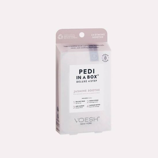 VOESH Deluxe Pedicure In A Box 4 In 1 (Case 50 packs) - Jasmine Soothe